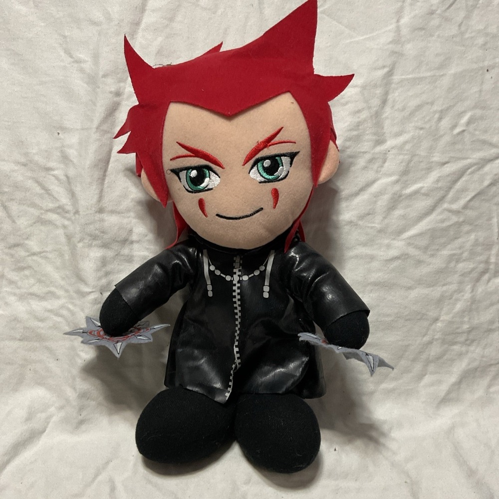 Disney Kingdom Hearts II Axel 14" Plush Stuffed Toy 2007 Square Enix Video Game